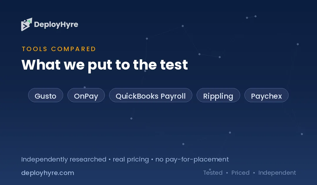Tools Compared — Best AI Payroll Software tools compared best ai payroll software