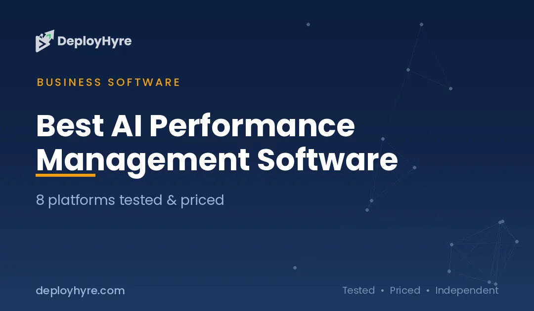 Best AI Performance Management Software: 9 Tools Tested for Fairer Reviews
