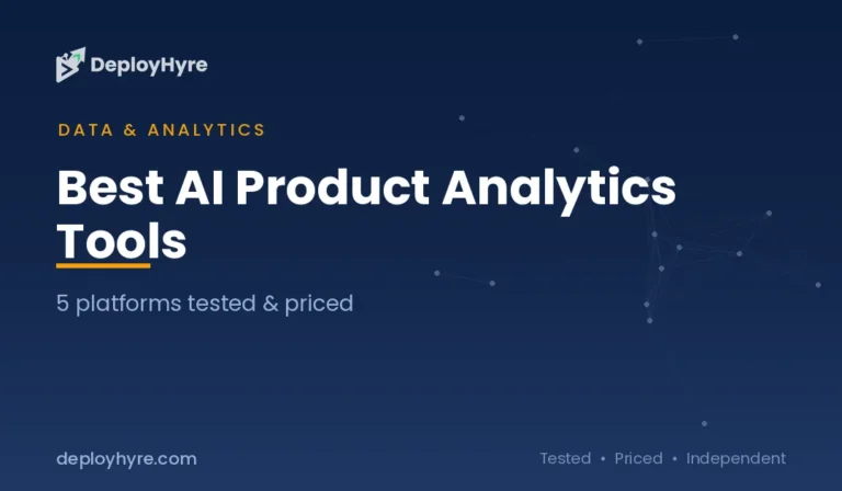 Best AI Product Analytics Tools: 5 Platforms Tested and Priced