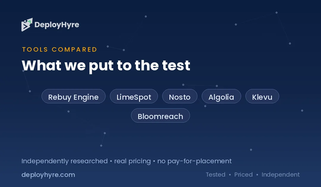 tools compared best ai product recommendation engines