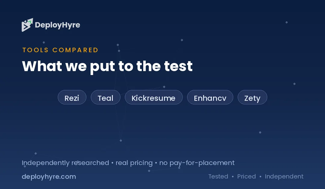 tools compared best ai resume builders