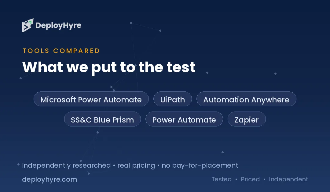 Tools Compared — Best AI RPA Tools tools compared ai rpa tools