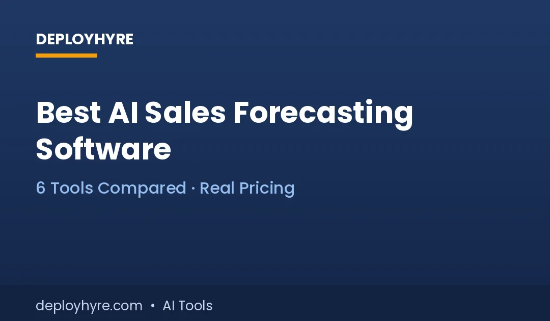 best ai sales forecasting software