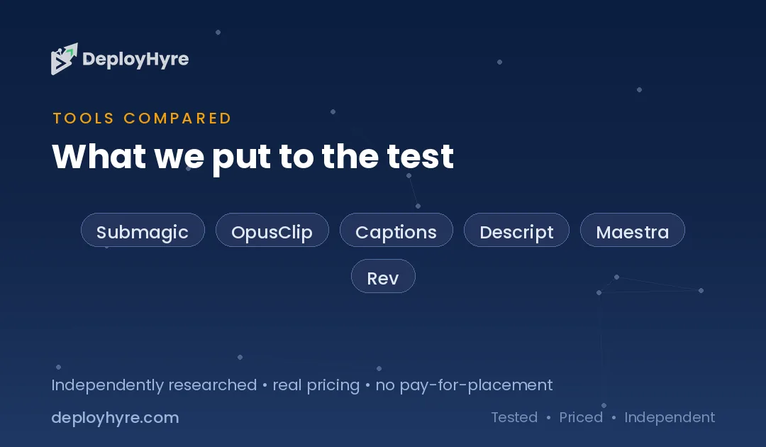 Tools Compared — Best AI Subtitle Generators tools compared best ai subtitle generators