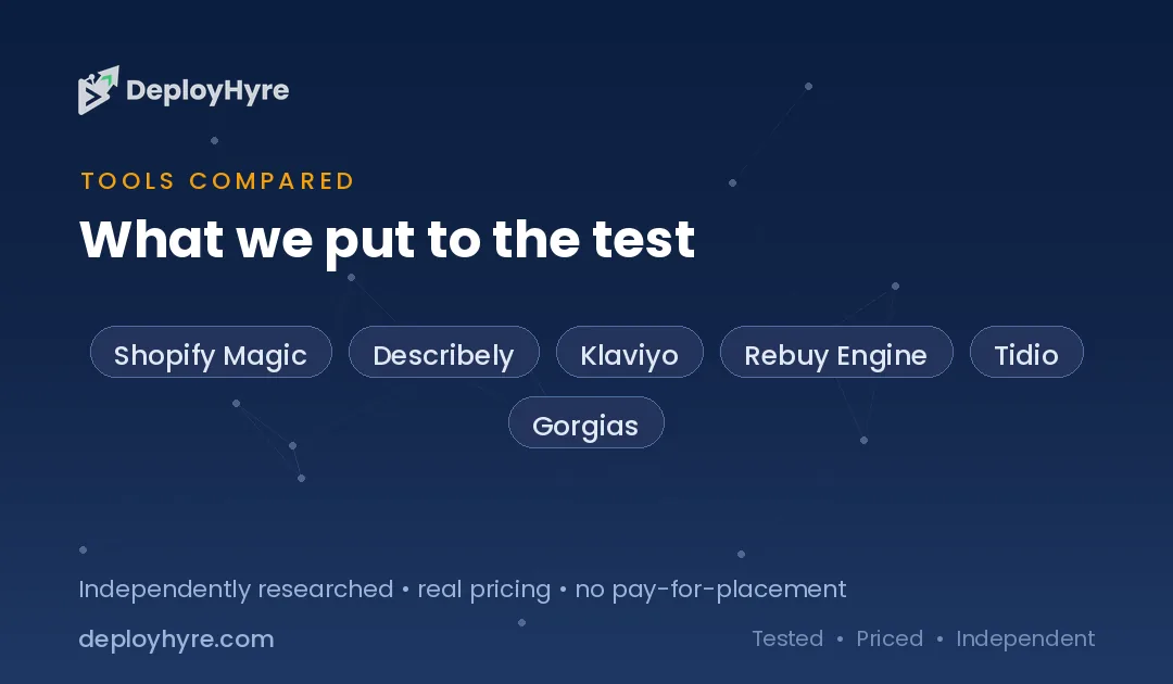 Tools Compared — Best AI Tools for Ecommerce tools compared best ai tools for ecommerce
