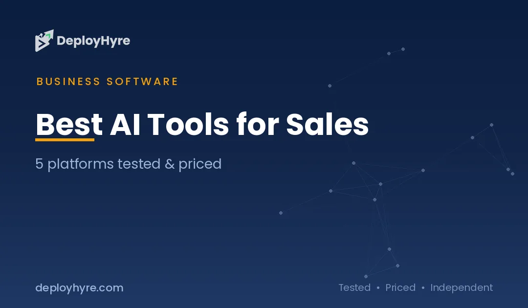 Best AI Tools for Sales Teams: 10 Platforms We Tested for Prospecting, CRM and Follow-Ups