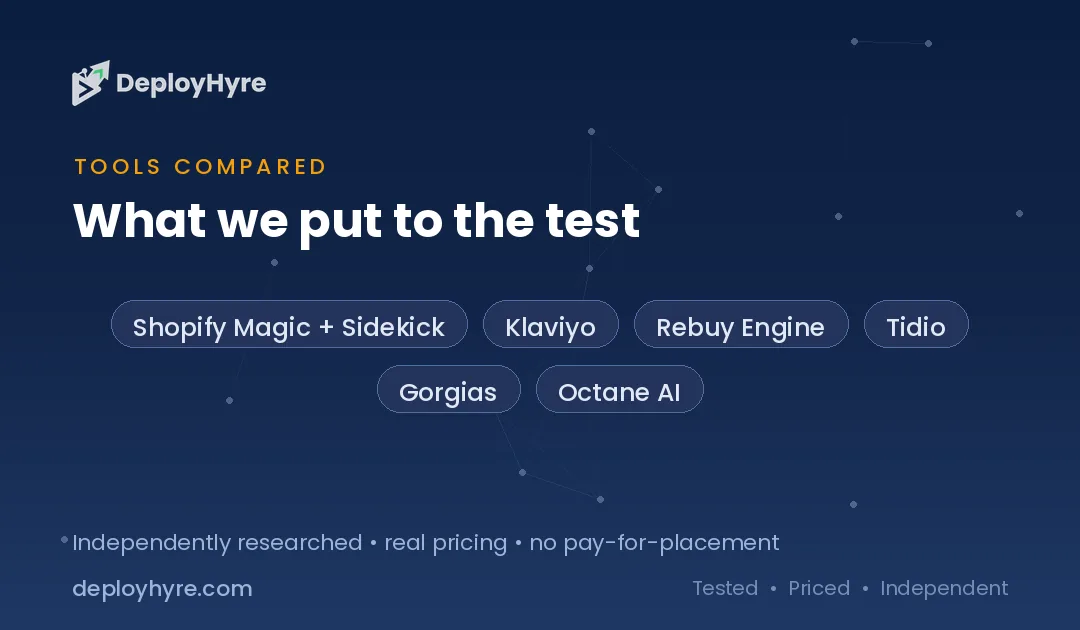 Tools Compared — Best AI Tools for Shopify tools compared best ai tools for shopify