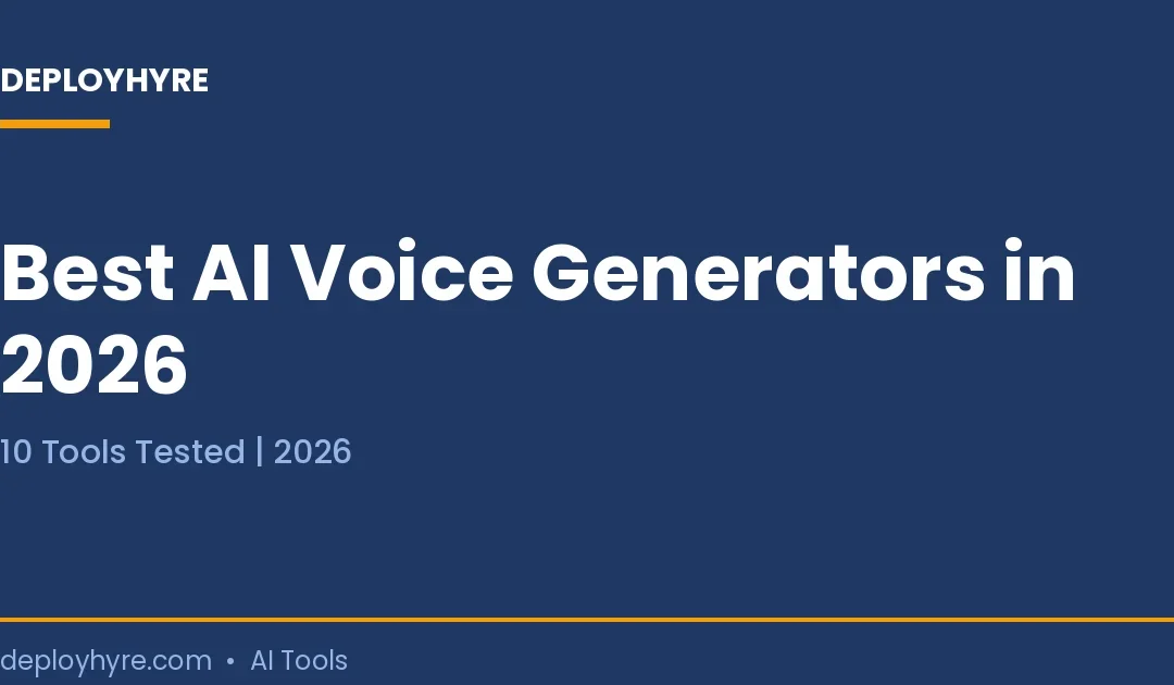 Best AI Voice Generators in 2026: 10 Tools Tested for Quality, Price, and Commercial Rights
