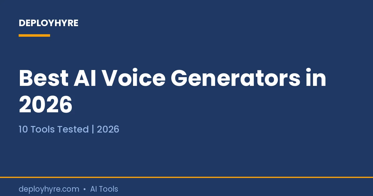best ai voice generators
