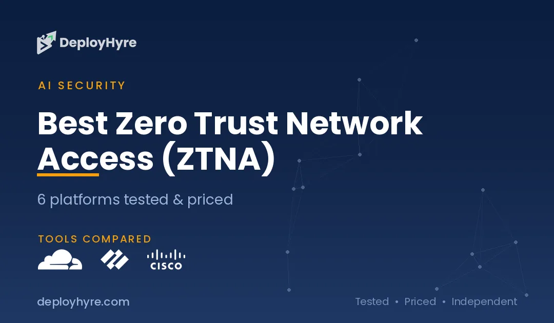 Best Zero Trust Network Access (ZTNA): 6 Platforms Tested and Priced