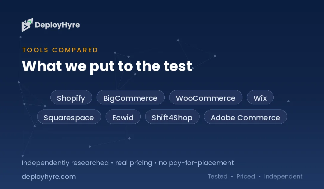tools compared ecommerce platform