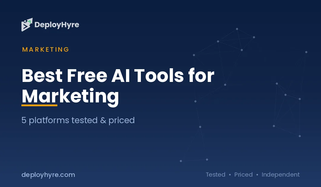Best Free AI Tools for Marketing: 9 Genuinely Free Picks by Use Case