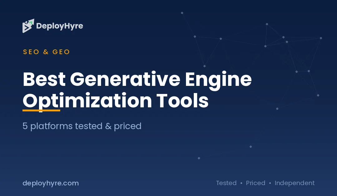 Best Generative Engine Optimization Tools: 9 GEO Platforms Tested