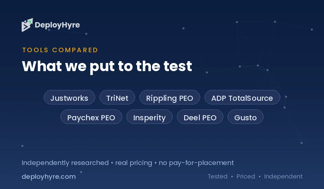 tools compared peo services