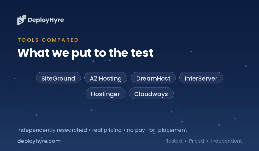 Tools Compared — Bluehost Alternatives tools compared bluehost alternatives