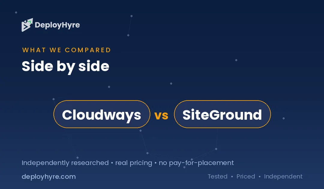tools compared cloudways vs siteground
