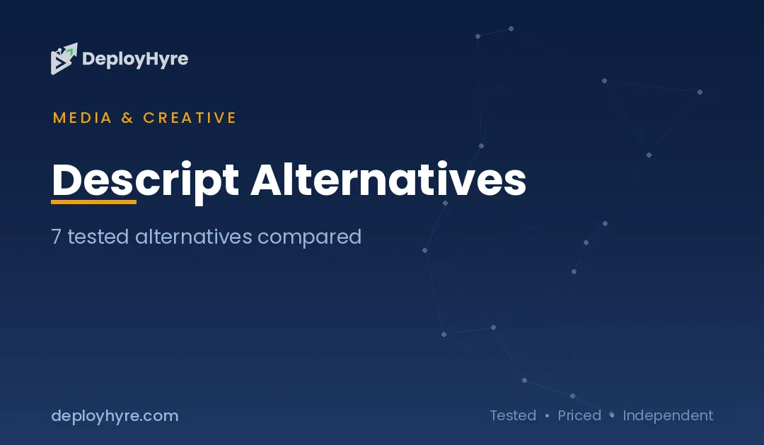 Descript Alternatives: 7 AI Editing Tools