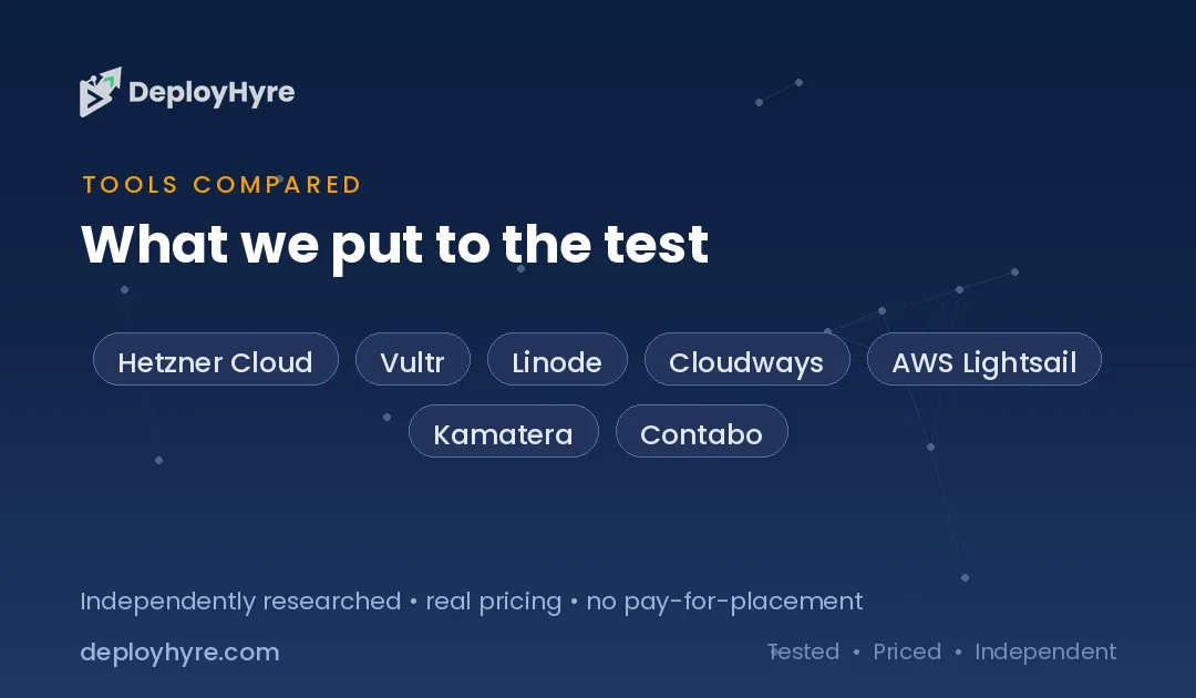 tools compared digitalocean alternatives
