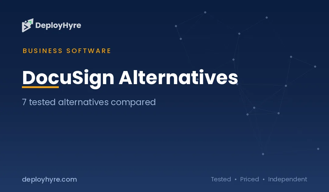 DocuSign Alternatives: 7 Better E-Signature Tools