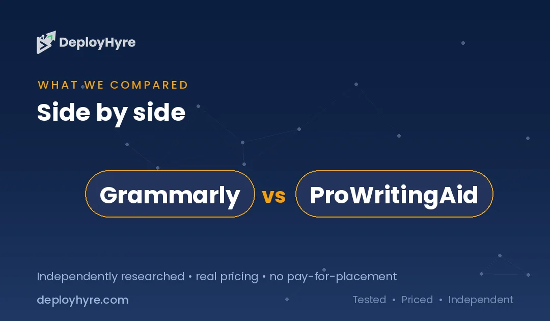 Tools Compared — Grammarly vs ProWritingAid tools compared grammarly vs prowritingaid