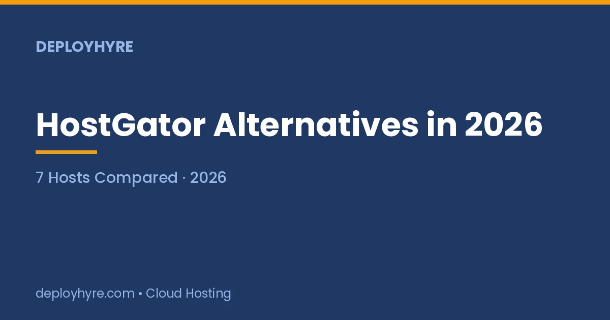 hostgator alternatives