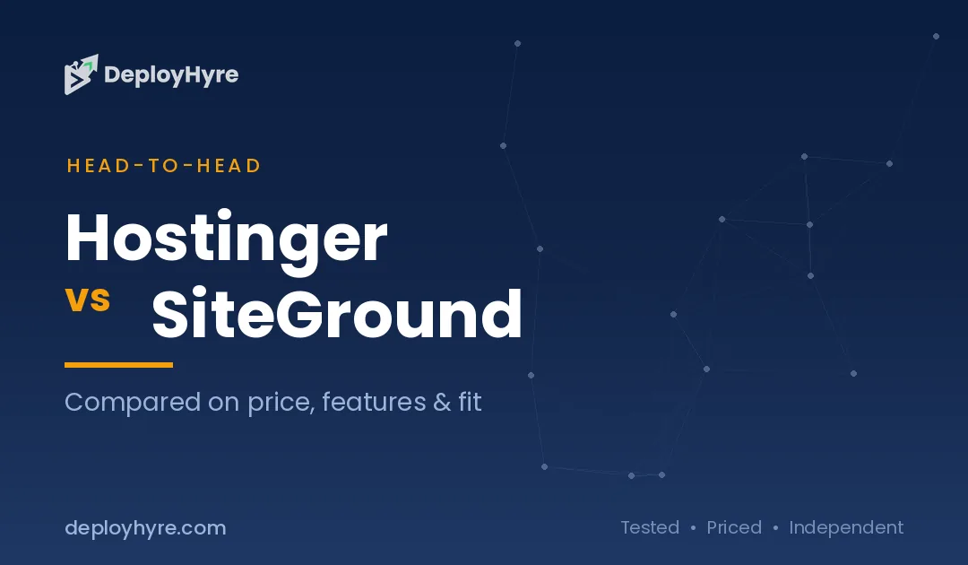 Hostinger vs SiteGround: Which Host Wins?