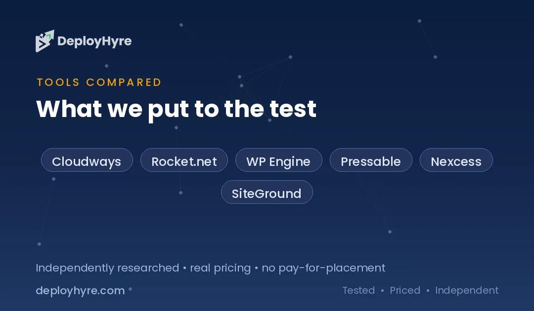 tools compared kinsta alternatives