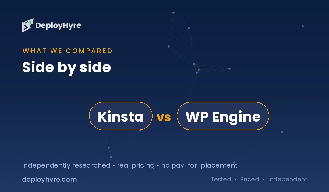 tools compared kinsta vs wp engine