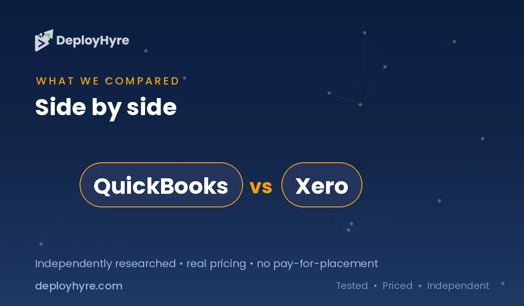 tools compared quickbooks vs xero