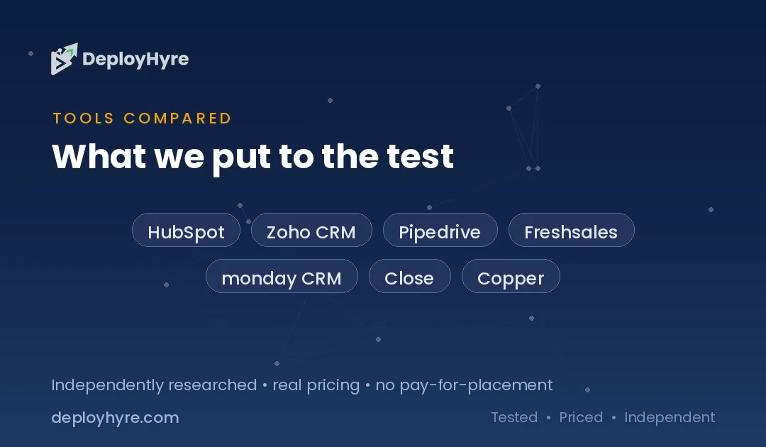 Tools Compared — Salesforce Alternatives tools compared salesforce alternatives