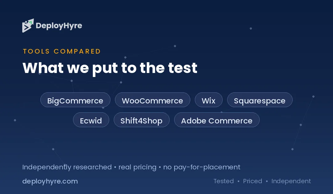 Tools Compared — Shopify Alternatives tools compared shopify alternatives
