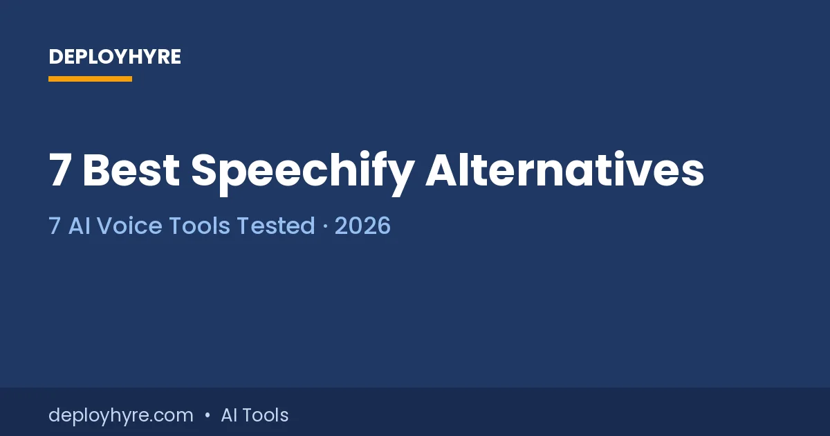 speechify alternatives