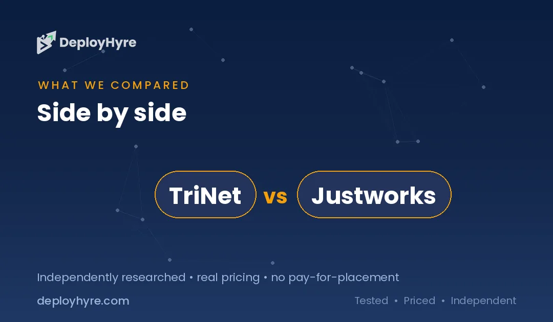 tools compared trinet vs justworks