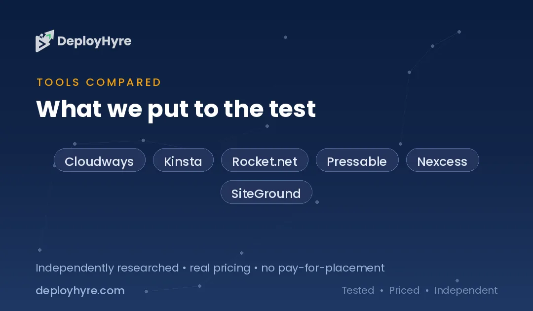 tools compared wp engine alternatives