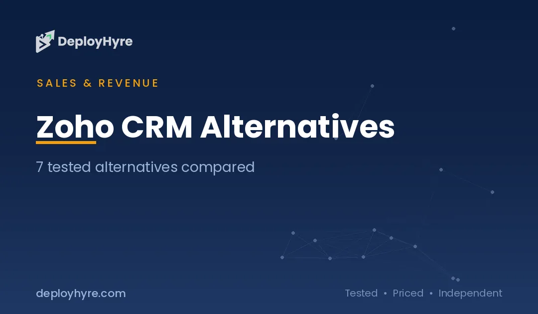 Zoho CRM Alternatives: 7 Better CRMs Tested and Priced