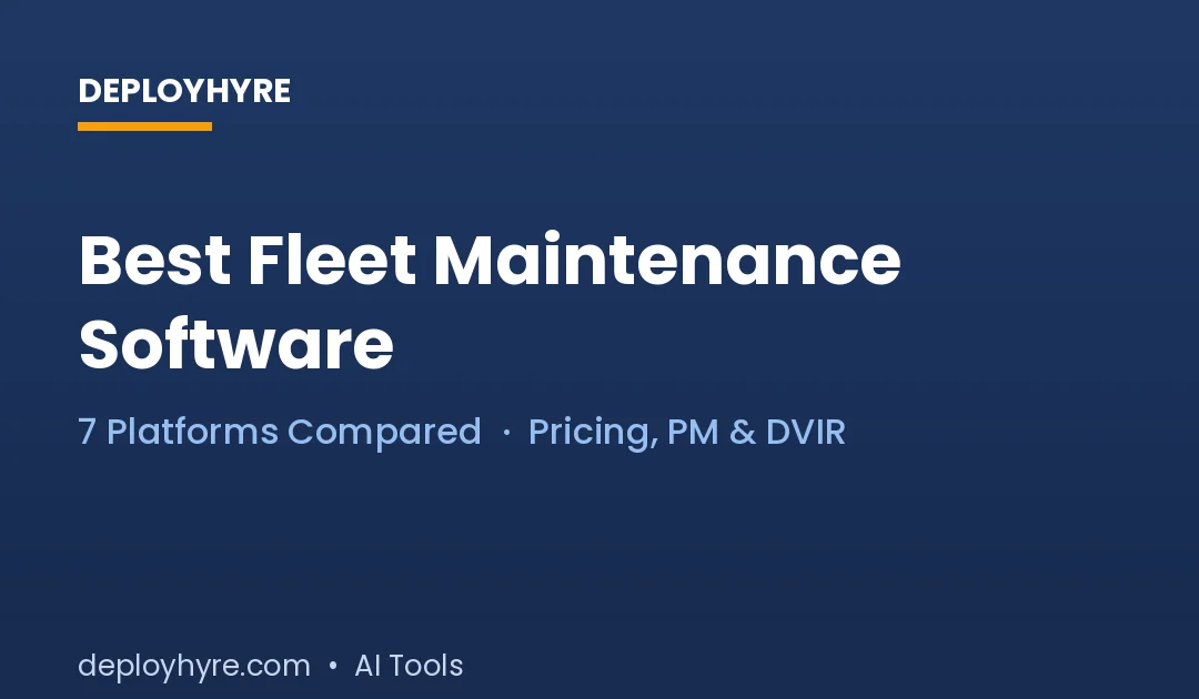 best fleet maintenance software