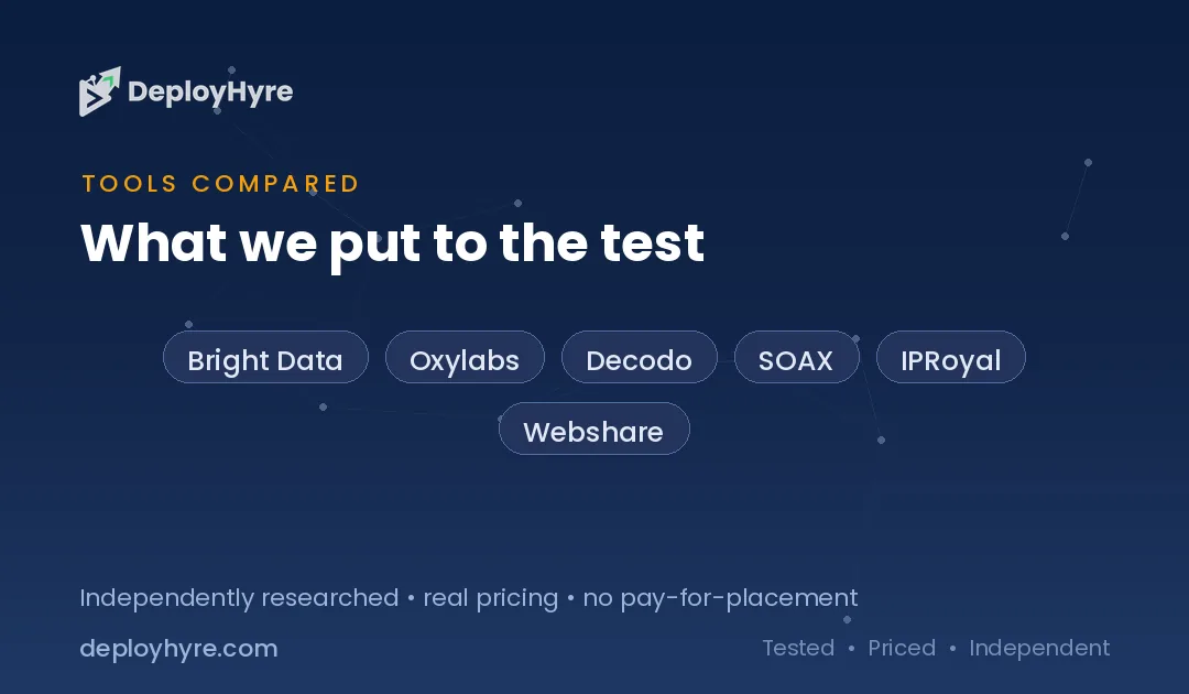 best proxy services compared