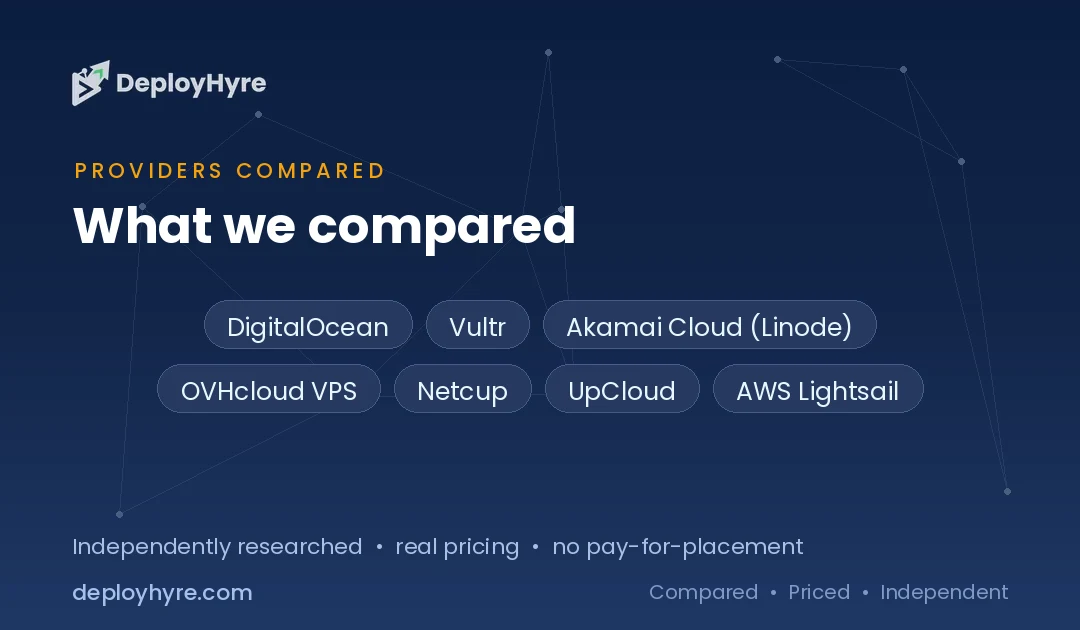 providers compared hetzner alternatives