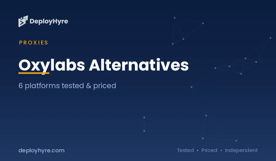 8 Best Oxylabs Alternatives Compared & Priced