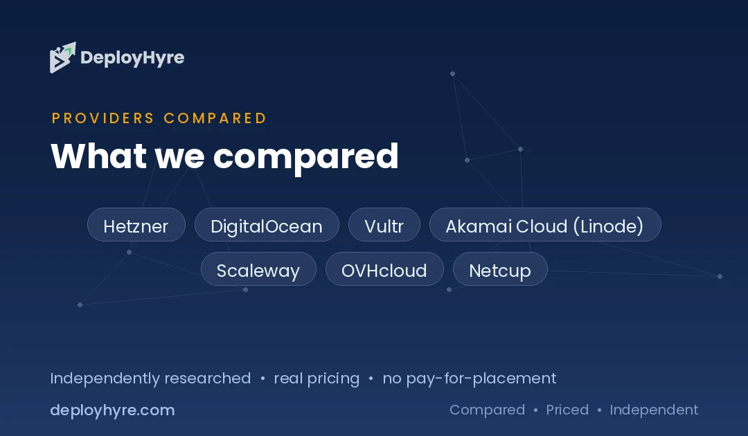 providers compared upcloud alternatives